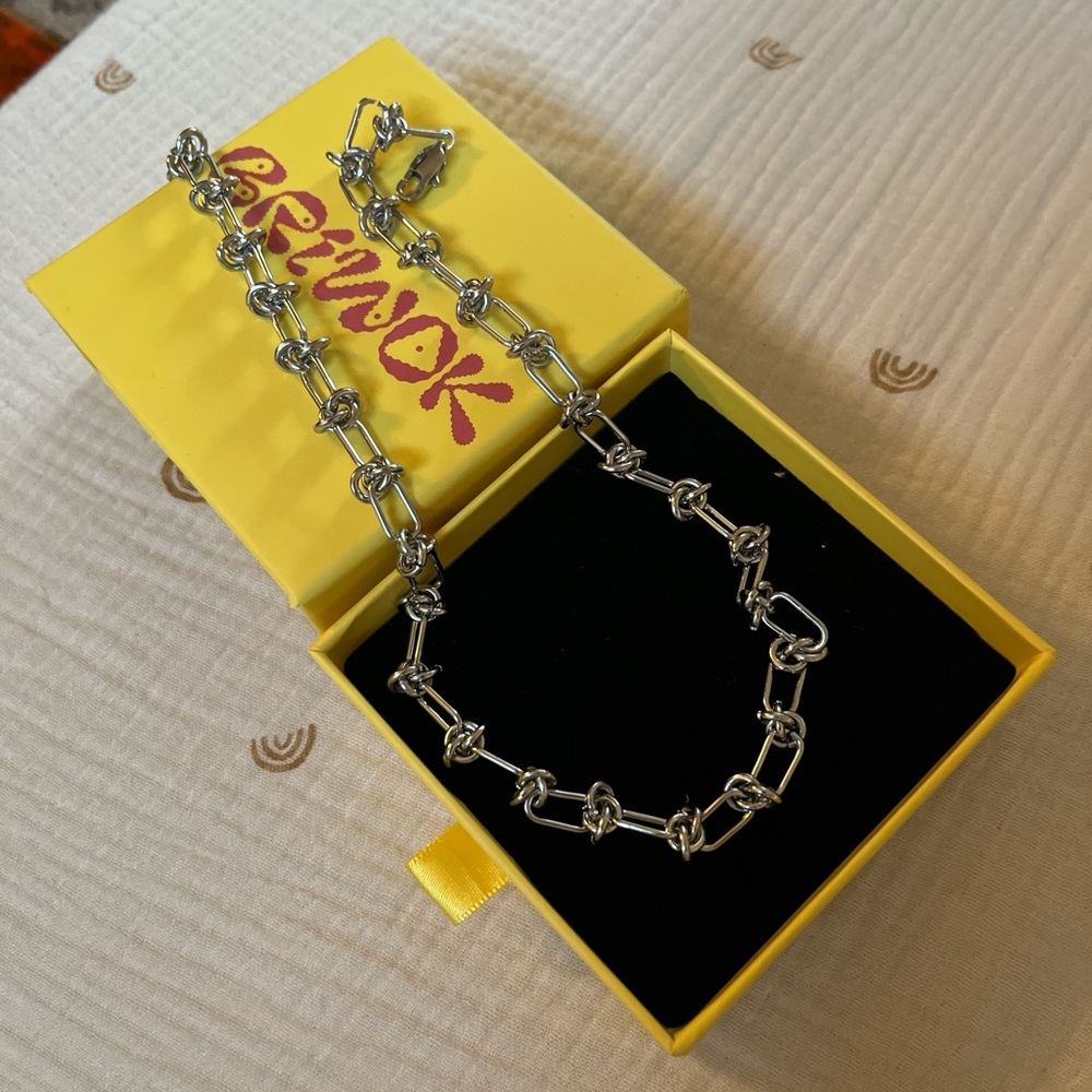 Briwok jewelry Charli necklace in silver 16”